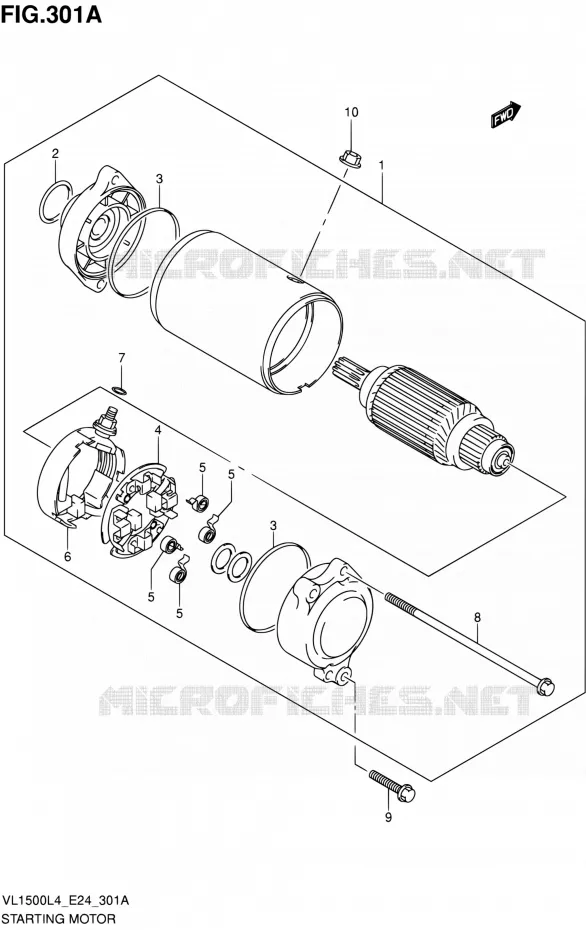 STARTMOTOR Suzuki MOTO 1500 INTRUDER 2014  VL1500 L4/VL1500B L4 (E24)