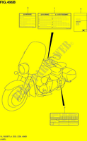 ETIKET (VL1500BTL4 E28) voor Suzuki BOULEVARD 1500 2014
