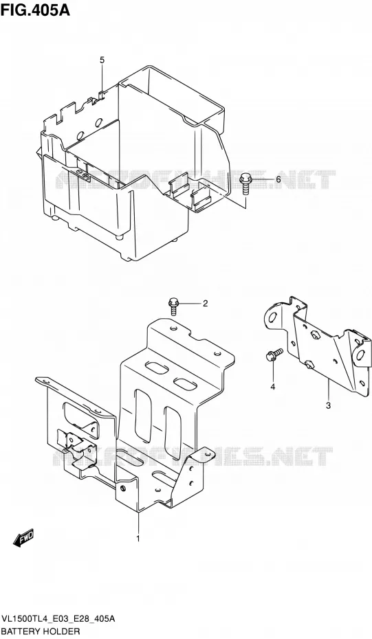 ACCU BOX - TOOLS Suzuki MOTO 1500 BOULEVARD 2014  VL1500T L4 (E03,E28,E33)
