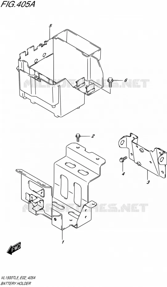 ACCU BOX - TOOLS Suzuki MOTO 1500 BOULEVARD 2015  VL1500T L5 (E19)
