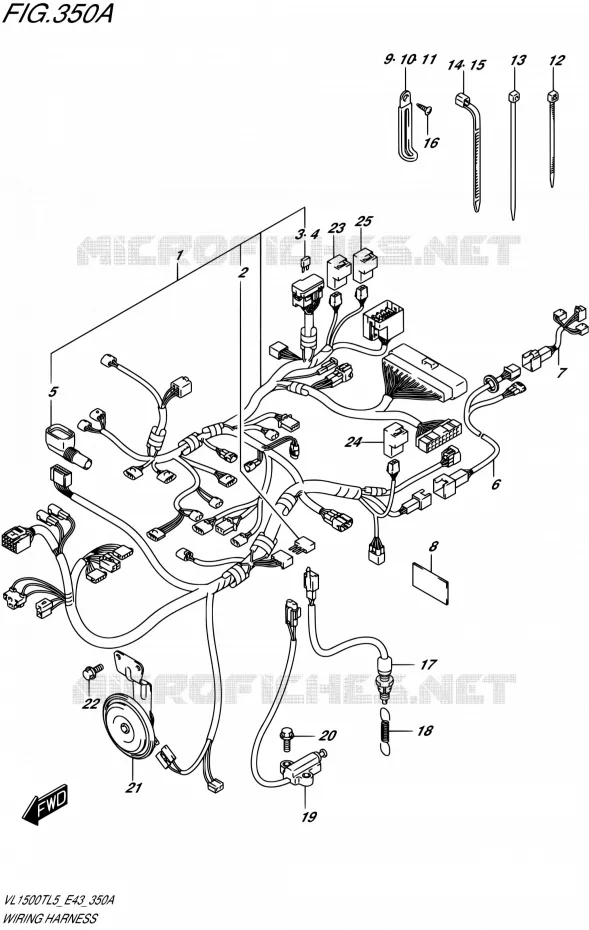 BEDRADING Suzuki MOTO 1500 BOULEVARD 2015  VL1500T L5 (E43)