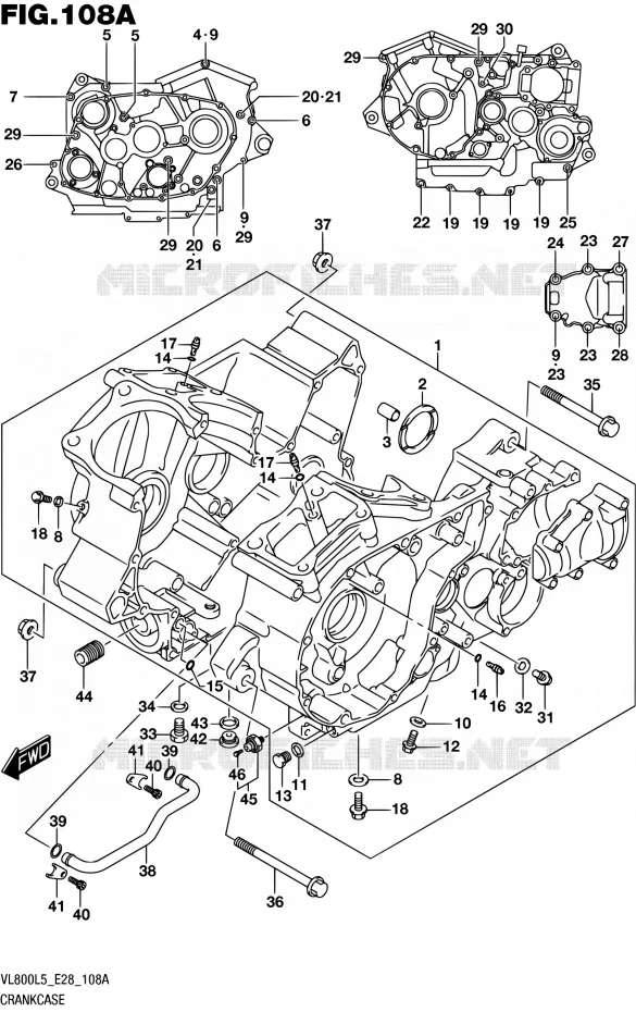 CASING Suzuki MOTO 800 BOULEVARD 2015  VL800 L5 (E28)