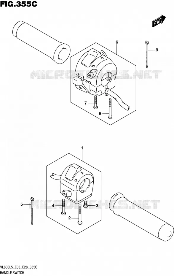 SCHAKELAARS (VL800TL5 E03) Suzuki MOTO 800 BOULEVARD 2015  VL800 L5/VL800T L5