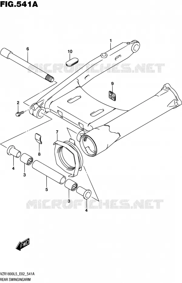 SWINGARM Suzuki MOTO 1800 INTRUDER 2015  VZR1800UF L5 (E19)