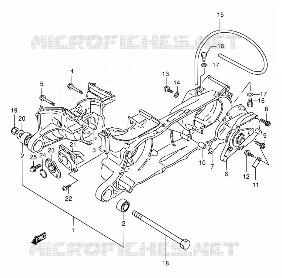 CASING Suzuki QUAD 80 QUADSPORT 2002  LT80 K6 (P19)