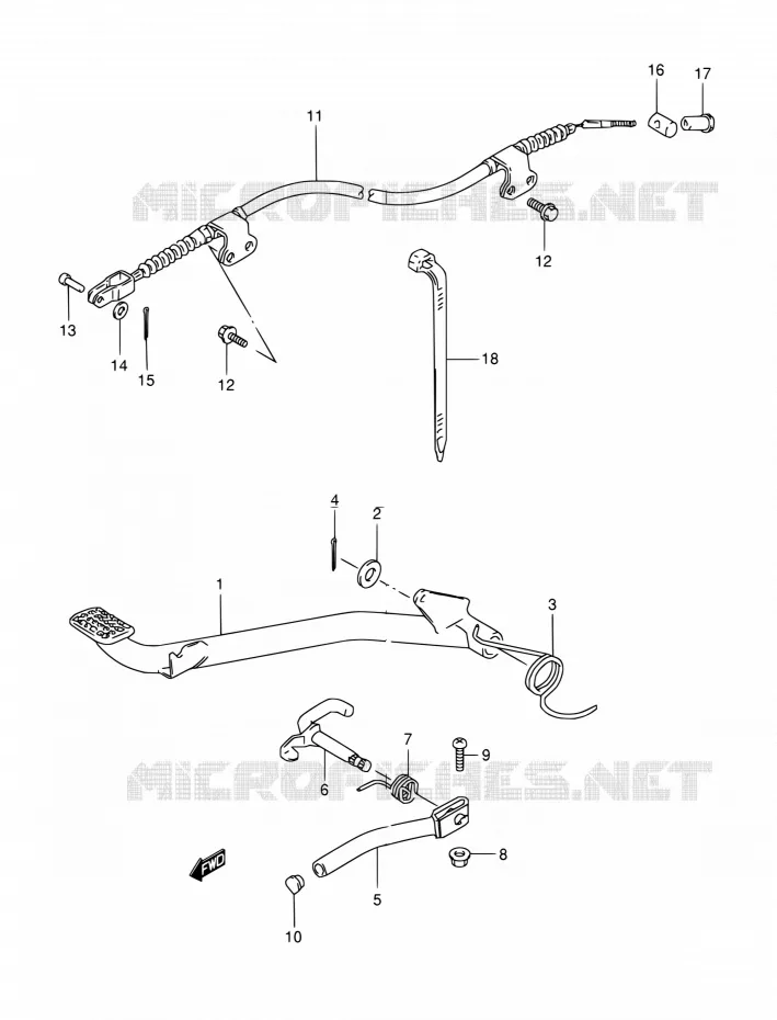 REMPEDAAL Suzuki QUAD 80 QUADSPORT 2001  LT80 Y (P01,P02,P94)