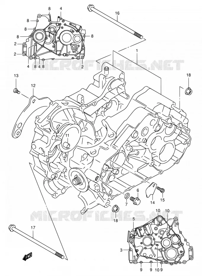 CASING Suzuki QUAD 400 EIGER 2007  LT-A400F K7 (P17,P24)