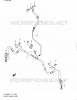 FRONT REMSLANG voor Suzuki KINGQUAD 400 2011