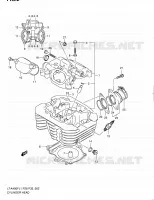 CILINDERKOP voor Suzuki KINGQUAD 400 2011