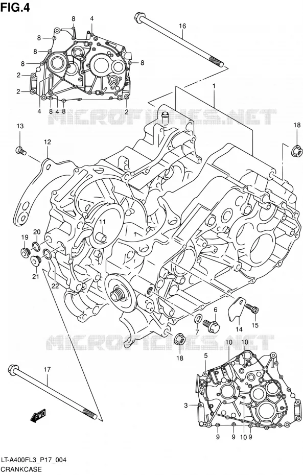 CASING Suzuki QUAD 400 KINGQUAD 2015  LT-A400F L3/LT-A400FZ L3 (P17,P24)