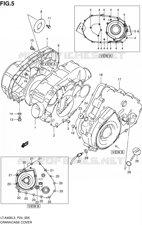 CASING Suzuki QUAD 400 KINGQUAD 2013  LT-A400 L3 (P24)