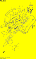 ACHTERSPATBORD (MODEL L0) voor Suzuki KINGQUAD 450 2010