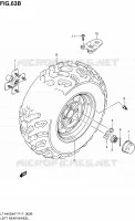 LINKERHAND ACHTERWIEL (LT A450XK9/XL0) voor Suzuki KINGQUAD 450 2010