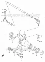 STUURINRICHTINGS   HUB voor Suzuki KINGQUAD 500 2000