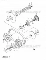 TRANSMISSION (1) voor Suzuki KINGQUAD 500 2011