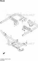 FOOTREST voor Suzuki KINGQUAD 500 2013