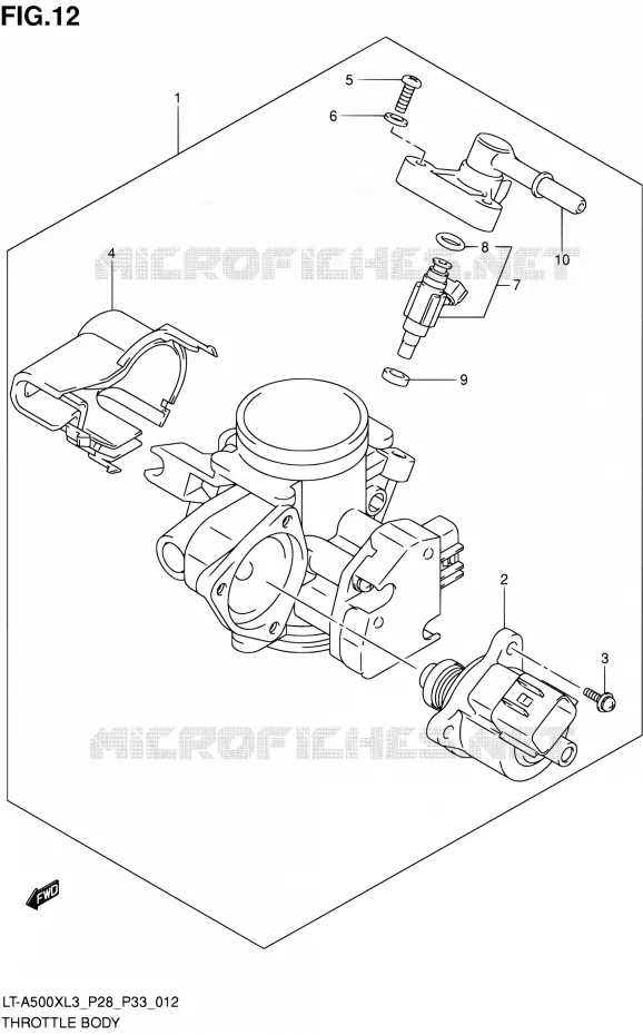 GASKLEPHUIS Suzuki QUAD 500 KINGQUAD 2013  LT-A500X L3/LT-A500XZ L3 (P03,P28,P33)