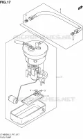 BENZINE POMP voor Suzuki KINGQUAD 500 2013