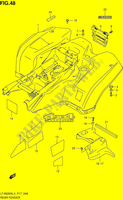 ACHTERSPATBORD (LT A500XL4 P17) voor Suzuki KINGQUAD 500 2014