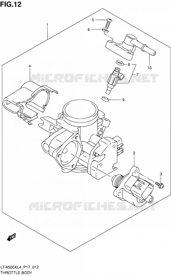 GASKLEPHUIS Suzuki QUAD 500 KINGQUAD 2014  LT-A500X L4/LT-A500XZ L4 (P17)