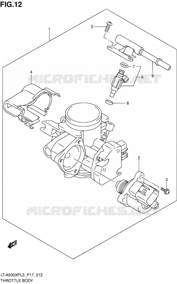 GASKLEPHUIS Suzuki QUAD 500 KINGQUAD 2013  LT-A500XP L3/LT-A500XPZ L3 (P17,P24)
