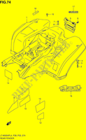 ACHTERSPATBORD (LT A500XPL4 P33) voor Suzuki KINGQUAD 500 2014