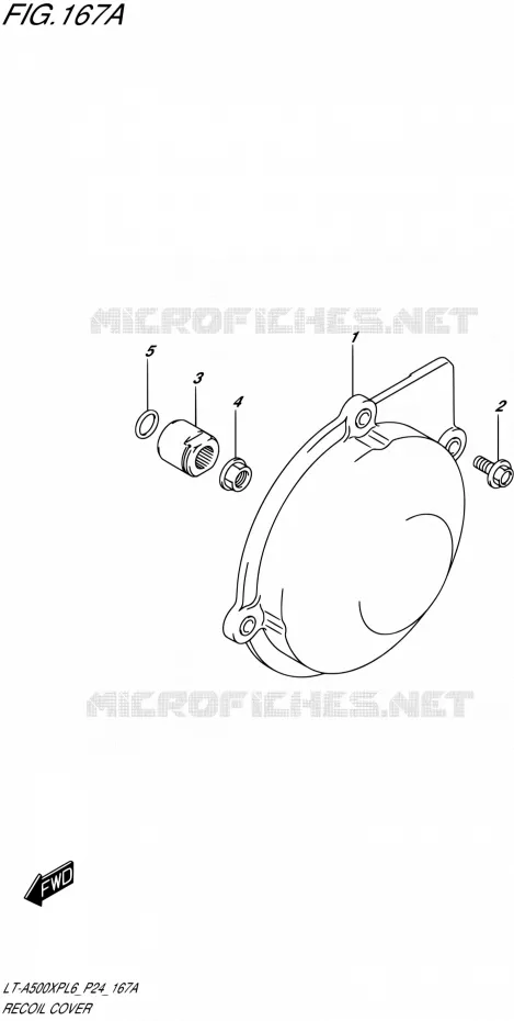 ALTERNATOR COVER Suzuki QUAD 500 KINGQUAD 2016  LT-A500XP L6 (P24)