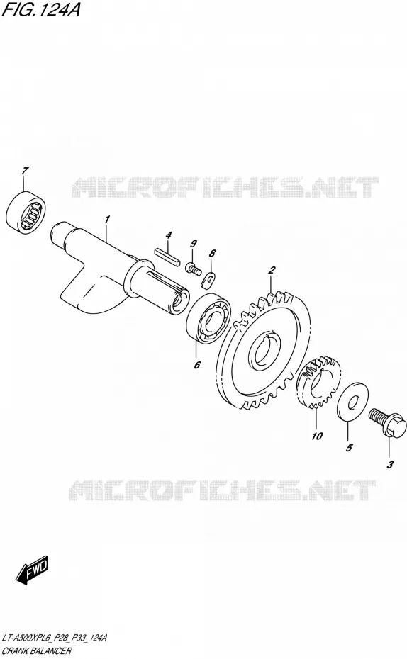 CRANK BALANCER Suzuki QUAD 500 KINGQUAD 2016  LT-A500XP L6/LT-A500XPZ L6 (P28,P33)