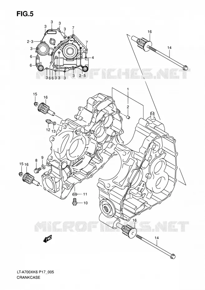 CASING Suzuki QUAD 700 KINGQUAD 2007  LT-A700X K7 (P17,P24)