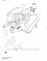ACHTERSPATBORD (LT A750XL1 P28) voor Suzuki KINGQUAD 750 2011