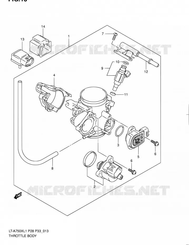 GASKLEPHUIS Suzuki QUAD 750 KINGQUAD 2011  LT-A750X L1/LT-A750XZ L1 (P03,P28,P33)