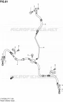 FRONT REMSLANG voor Suzuki KINGQUAD 750 2012