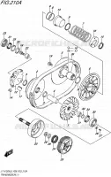 TRANSMISSION (1) voor Suzuki KINGQUAD 750 2016