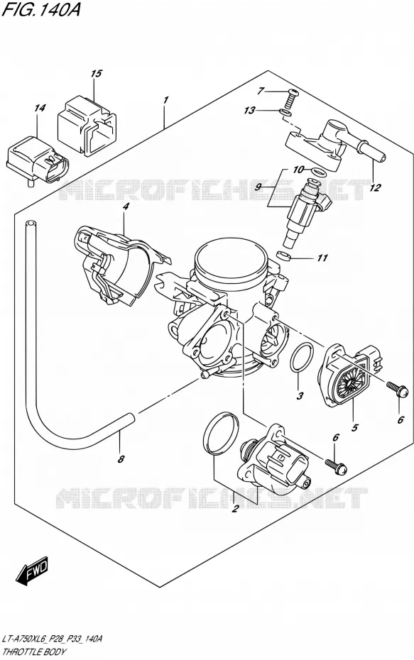 GASKLEPHUIS Suzuki QUAD 750 KINGQUAD 2016  LT-A750X L6/LT-A750XZ L6 (P28,P33)
