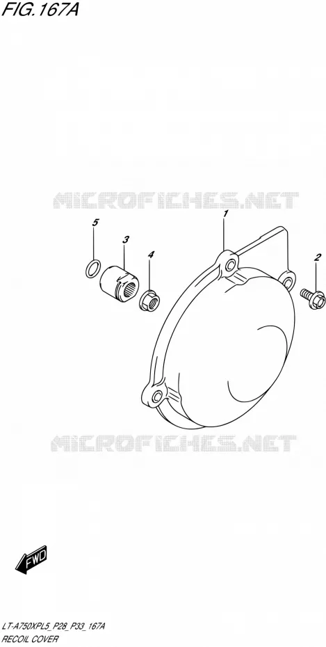 ALTERNATOR COVER Suzuki QUAD 750 KINGQUAD 2015  LT-A750XP L5/LT-A750XPZ L5 (P03,P28,P33)