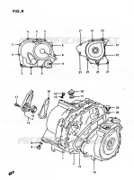 CASING voor Suzuki OZARK 230 1987