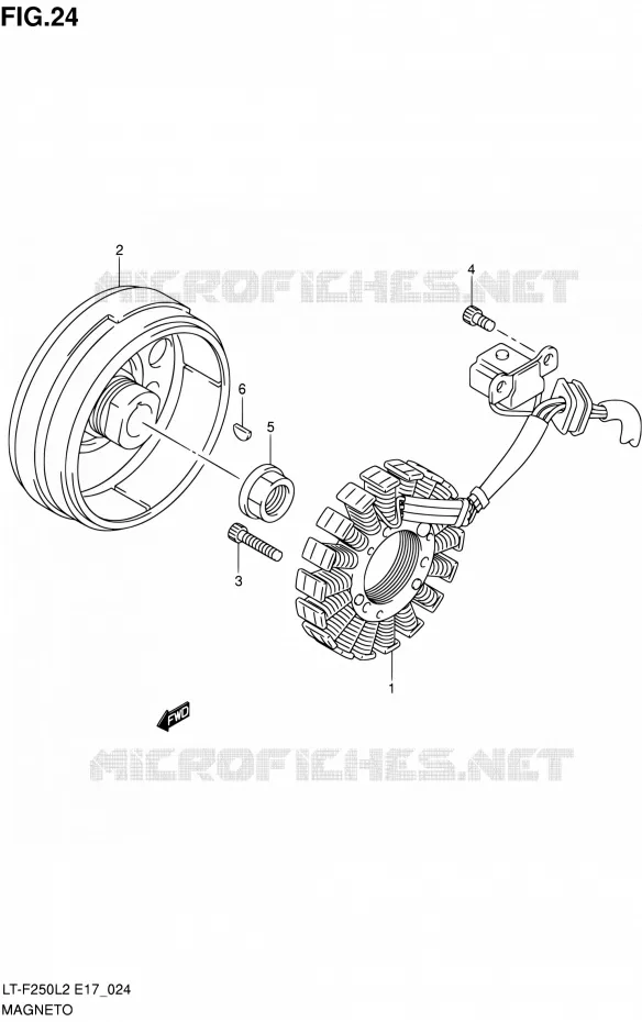 ONTSTEKING Suzuki QUAD 250 OZARK 2012  LT-F250 L2 (E17,E24)