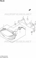 TAIL LIGHT ASSY voor Suzuki OZARK 250 2014