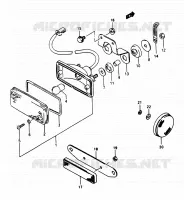 ACHTERLICHT voor Suzuki OZARK 250 1997