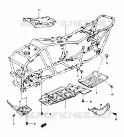 FRAME voor Suzuki OZARK 250 1997