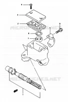 FRONT HOOFDREMCILINDER voor Suzuki OZARK 250 1997