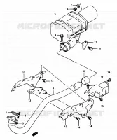 GELUIDDEMPER voor Suzuki OZARK 250 1997