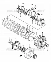 KOPPELING voor Suzuki OZARK 250 1997