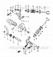 NOKKENAS   VALVES voor Suzuki OZARK 250 1997