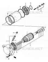 STARTMOTOR voor Suzuki OZARK 250 1997