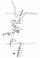 STUURKOLOM voor Suzuki OZARK 250 1997