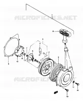 TERUGLOOPSTARTER voor Suzuki OZARK 250 1997