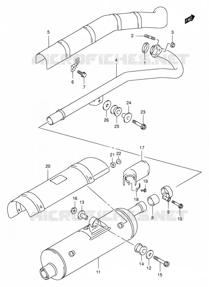 GELUIDDEMPER Suzuki QUAD 400 EIGER 2007  LT-F400F K7 (P03,P28,P33)