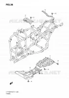 FRAME voor Suzuki KINGQUAD 400 2010