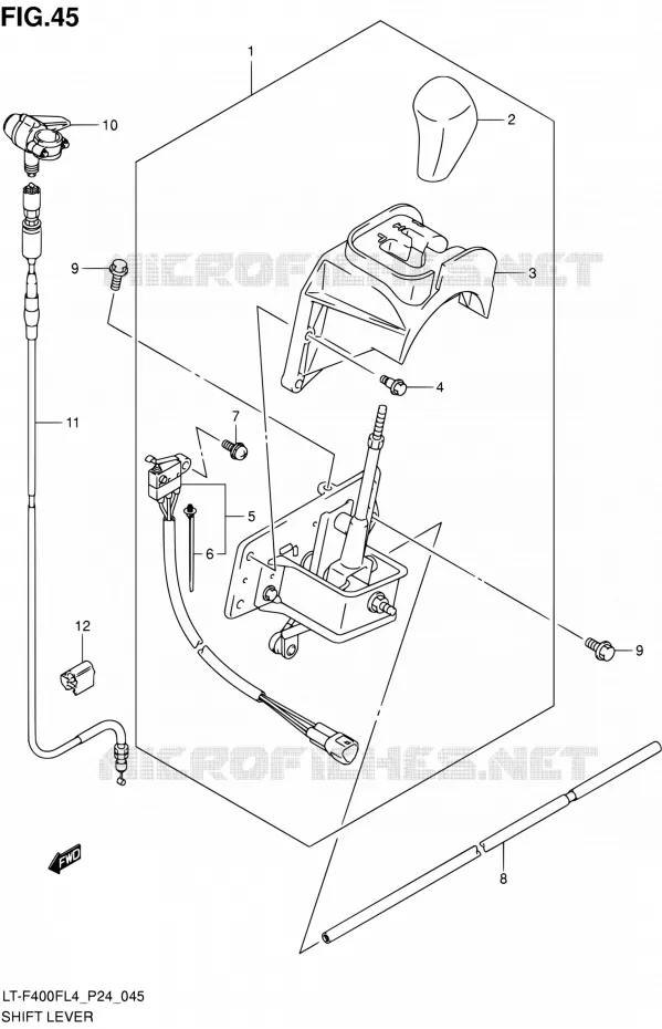 VERSNELLINGSPOOK Suzuki QUAD 400 KINGQUAD 2014  LT-F400F L4 (P24)